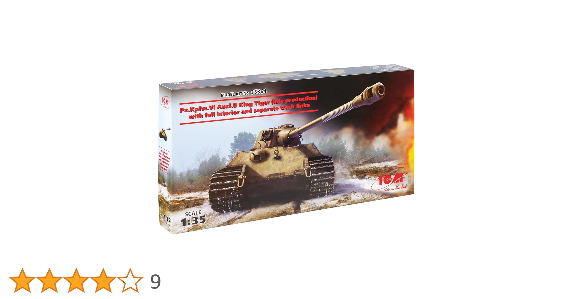 Amazon | アイシーエム ICM 1/35 ドイツ陸軍 キングタイガー後期型 w