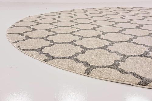 Vista 442 de Unique Loom Trellis Collection - Alfombra estilo marroquí de enrejado gris oscuro (8' 0 pies x 11' 0 pies)