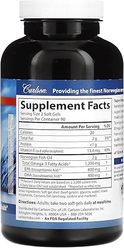 Miniatura 10 de Omega 3 de Carslon Laboratorios 1