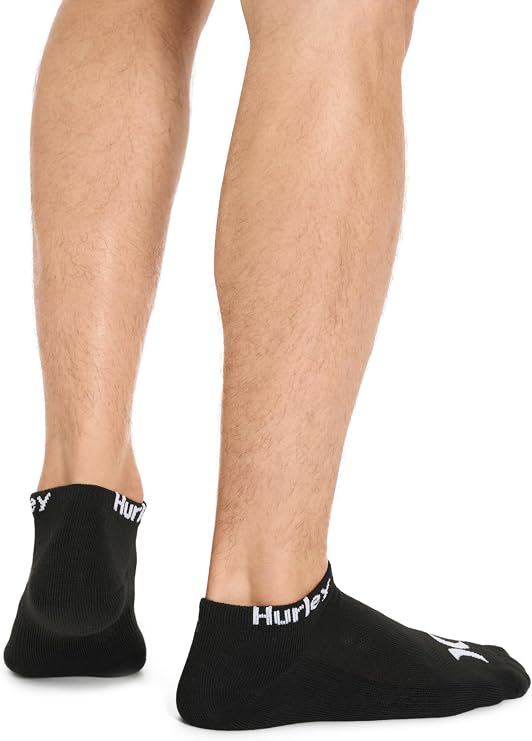 Hurley Men's 8 Pack Sport Cushioned Low Cut Socks Socks