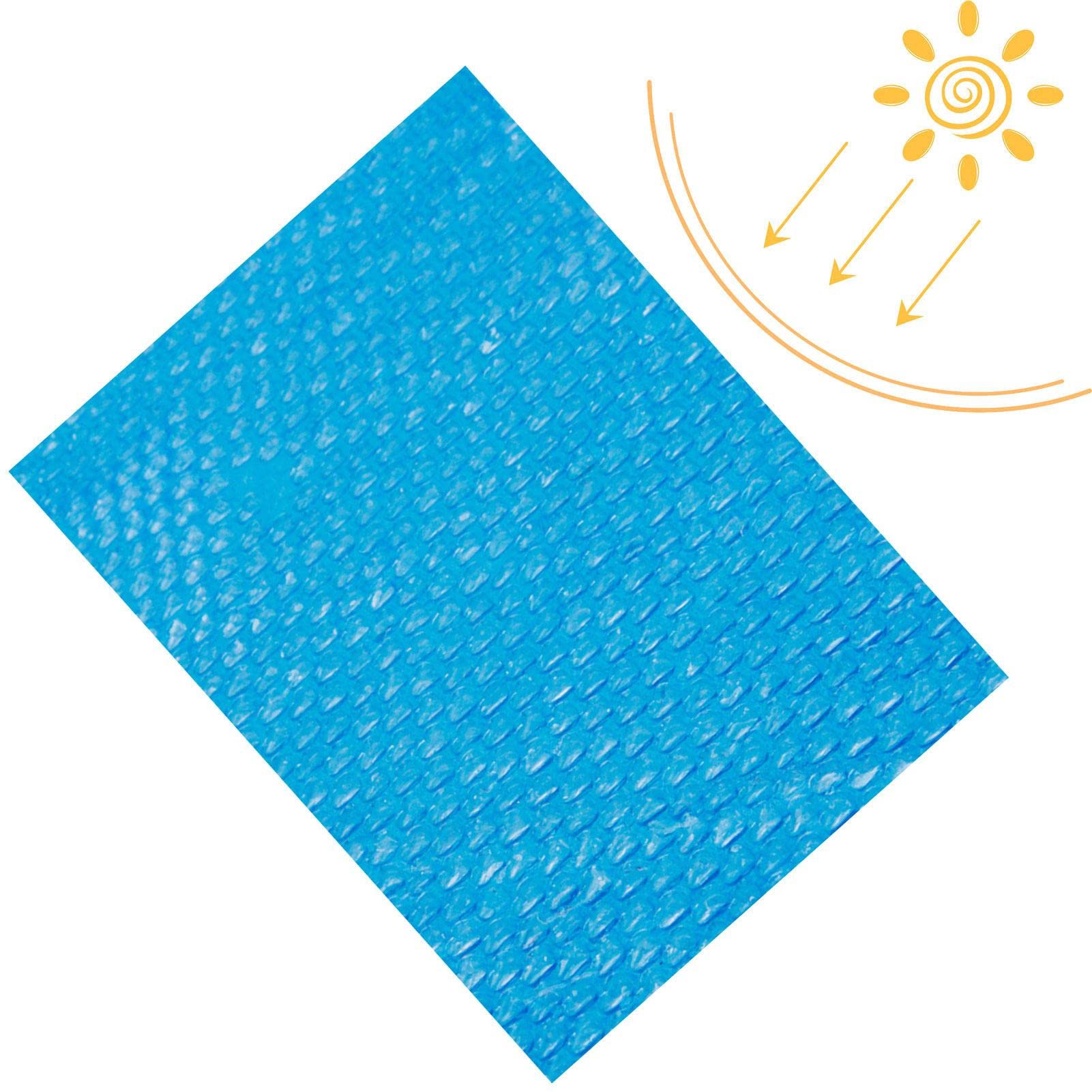 Solar Pool Cover,Bubbles Hot Tub Cover | Heat Retaining Hot Tub Cover Blanket, Floating Spa Blanket for Inground and Above Ground Swimming Pools Clear Linshesf