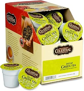 Celestial Seasonings Decaf Green Tea, K-Cup Portion Pack for Keurig K-Cup Brewers, 24-Count