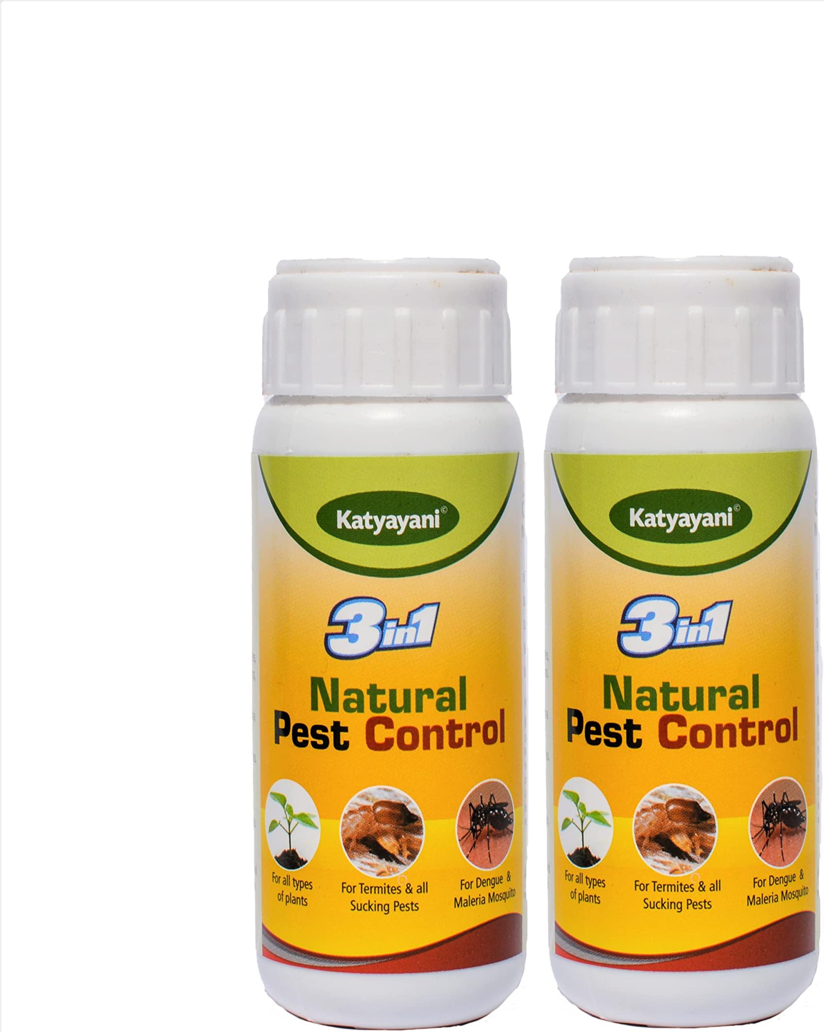 Katyayani3in1 Organic Pesticide for Plants and Garden + Indoor Home Insecticide Spray Flower Fruit Vegetable Concentrated 200 ml (100ml x Pack of 2)