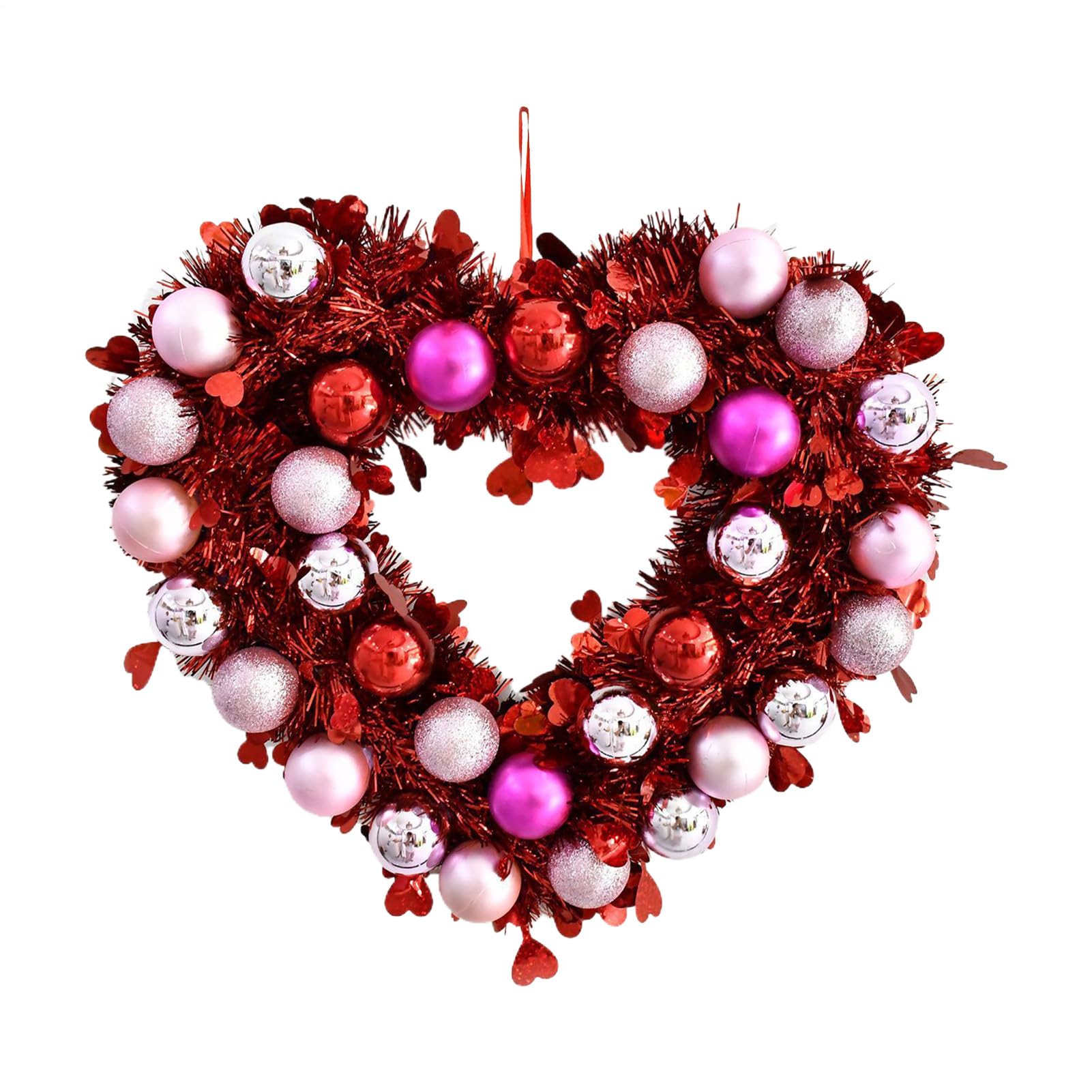 Guirnalda de corazón brillante para decorar escaleras y dormitorios en momentos festivos