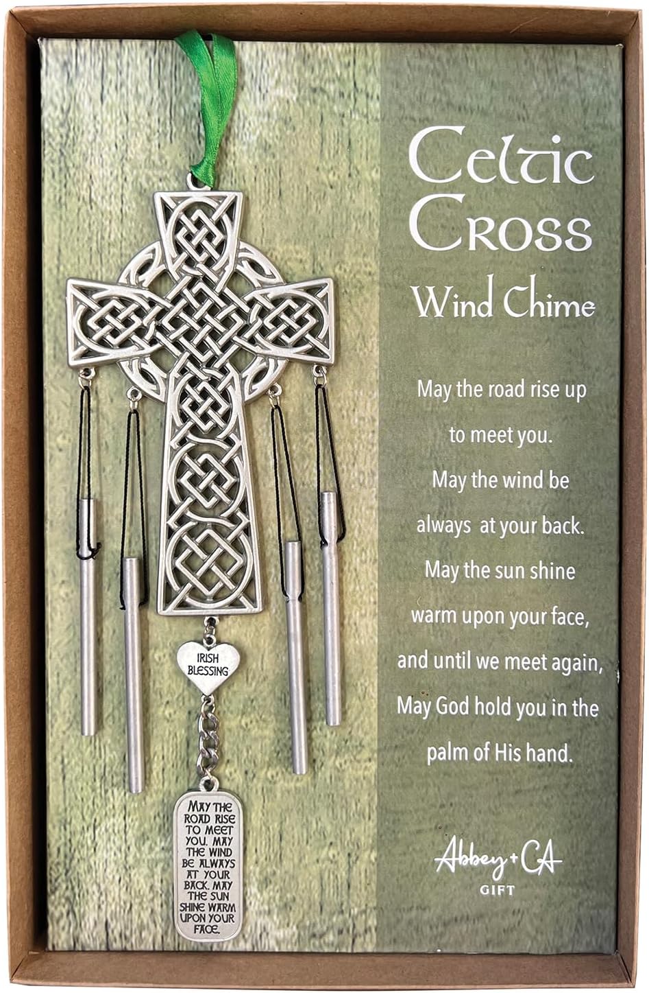 Forever in My Heart Memorial Wind Chime, Butterfly Windchime for Loss of Loved One, 12 1/2 Inches, by Abbey + CA Gift