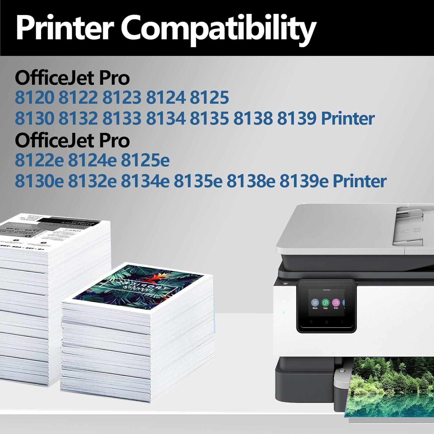 923XL 923e Ink Cartridges Combo 4 Pack Compatible Replacement for hp hp923 923 XL 923XXL Fit for 8130e 8138e 8135e OfficeJet Pro 8125e 8122e 8139e 8130 8132e 8124e 8132e Black Cyan Magenta Yellow