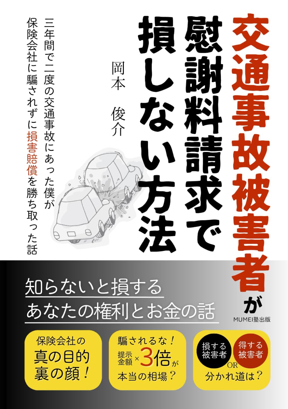 交通事故被害者が慰謝料請求で損しない方法　～知らないと損する、あなたの権利とお金の話～: 三年間で二度の交通事故にあった僕が保険会社に騙されずに損害賠償を勝ち取った話