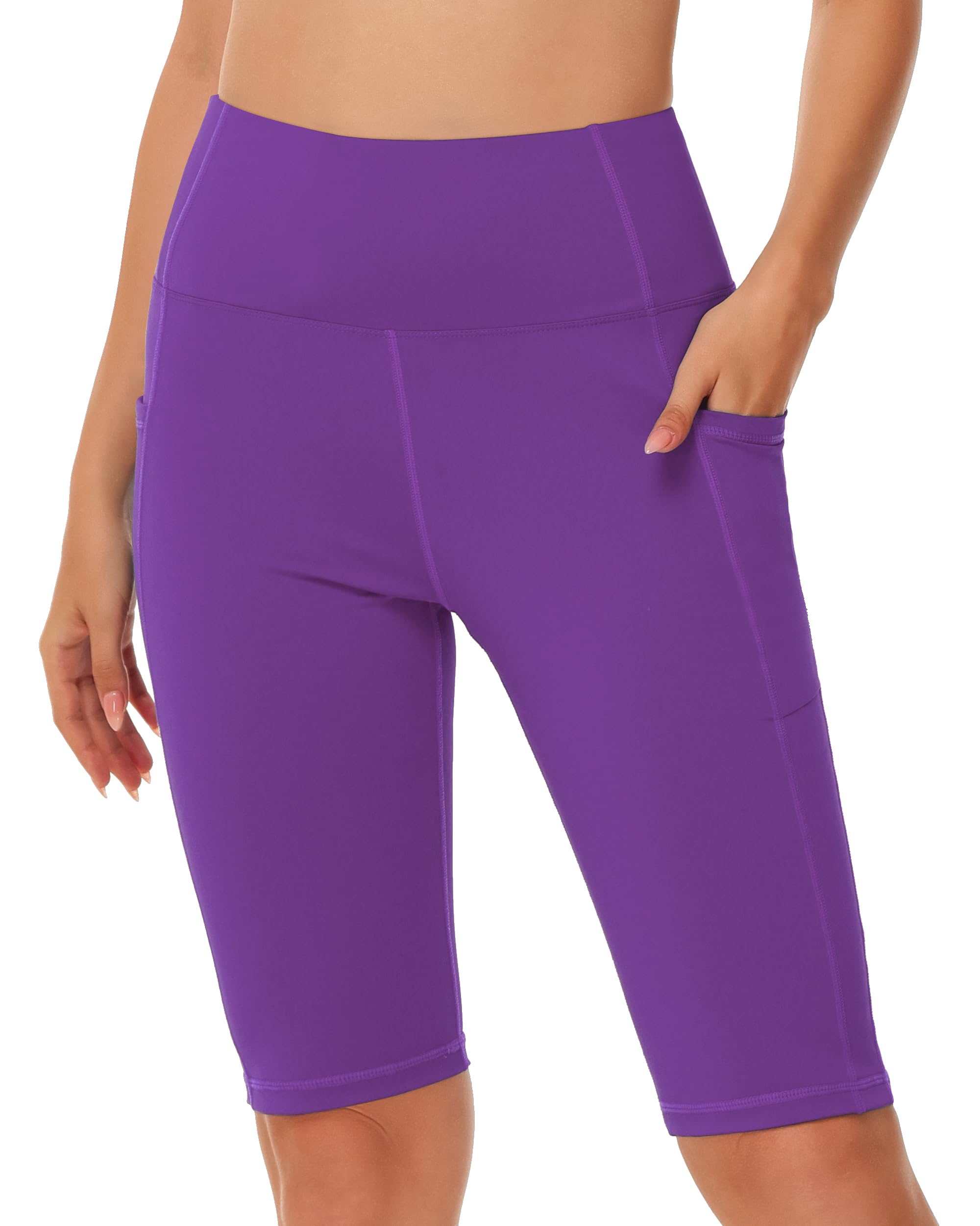 MIVEI Women's High Waisted Long Swim Shorts - 5''/7''/9''/12" Tummy Control Swim Board Capris Bottoms Swimwear with Liner