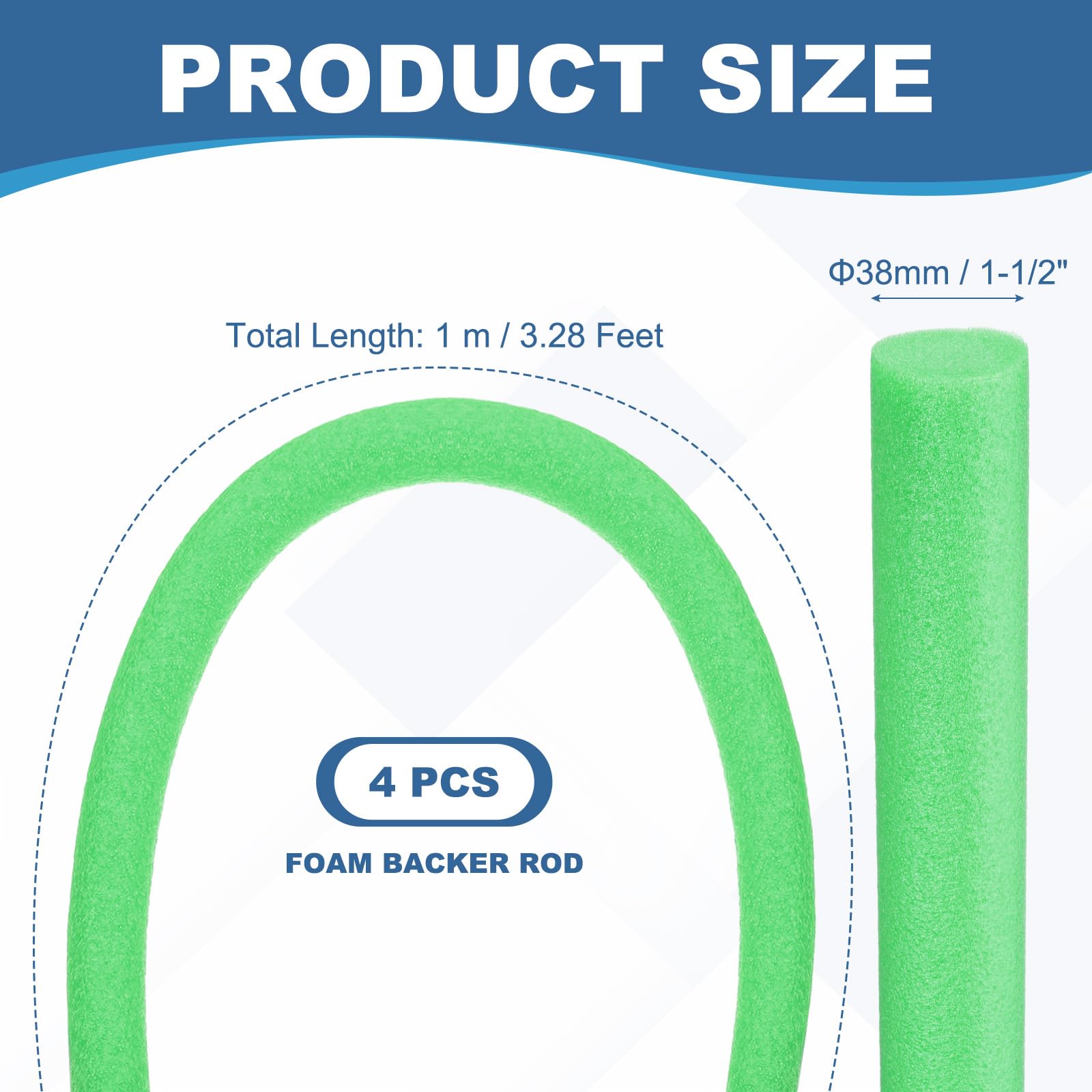 PATIKIL Backer Rod 1-1/2 In x 3.3 Ft - Image 2