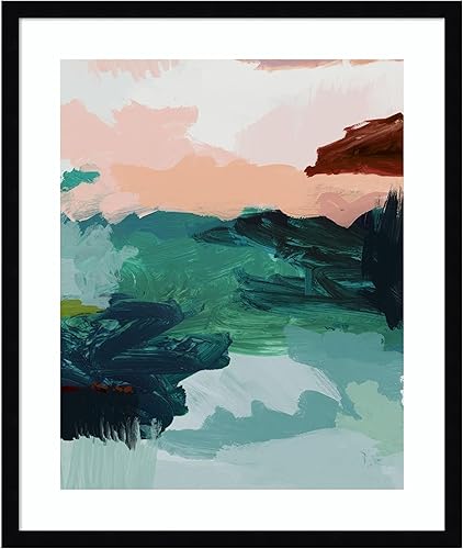 Miniatura 32 de Amanti Art Framed Wall Art Print 25x21 Utopia Art Print by Urban Road, Abstract Wall Art, Modern Contemporary Decor, Medium Poster Painting Artwork