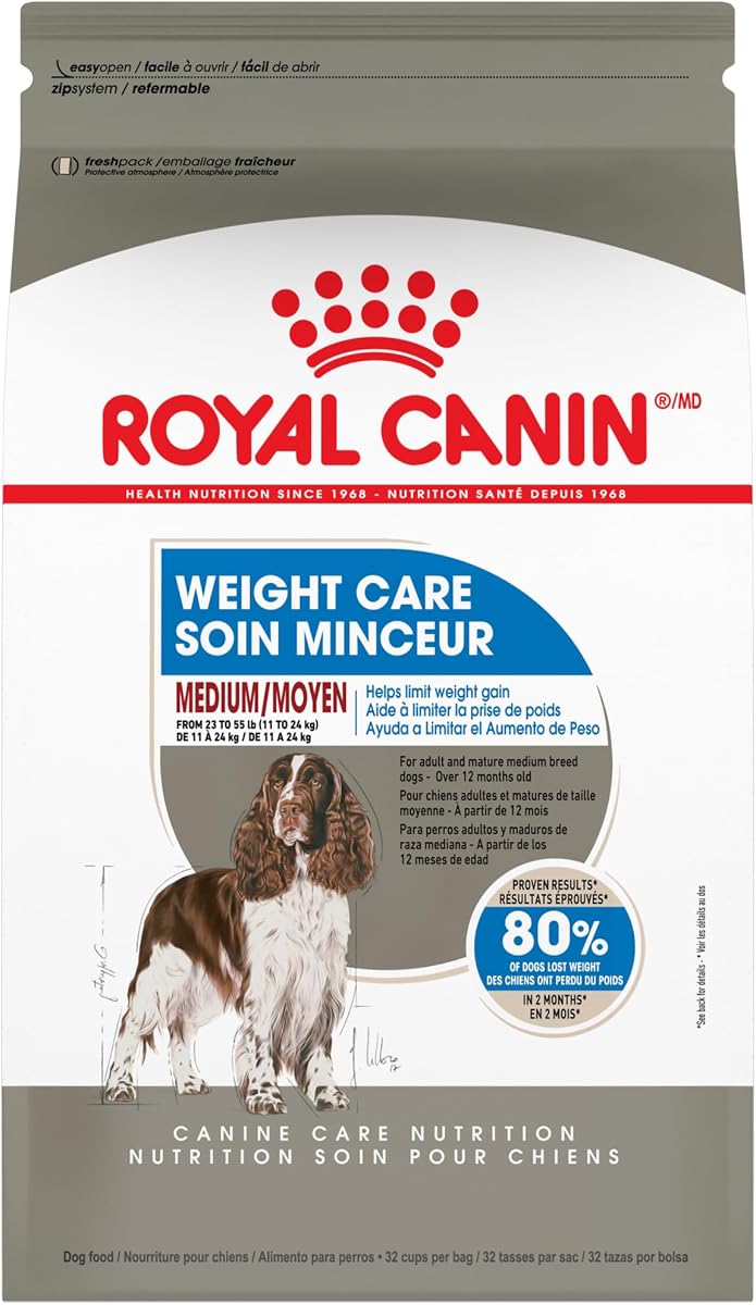 ROYAL CANIN Canine Care Nutrition Alimento seco para perros adultos de peso medio, bolsa de 30 lb