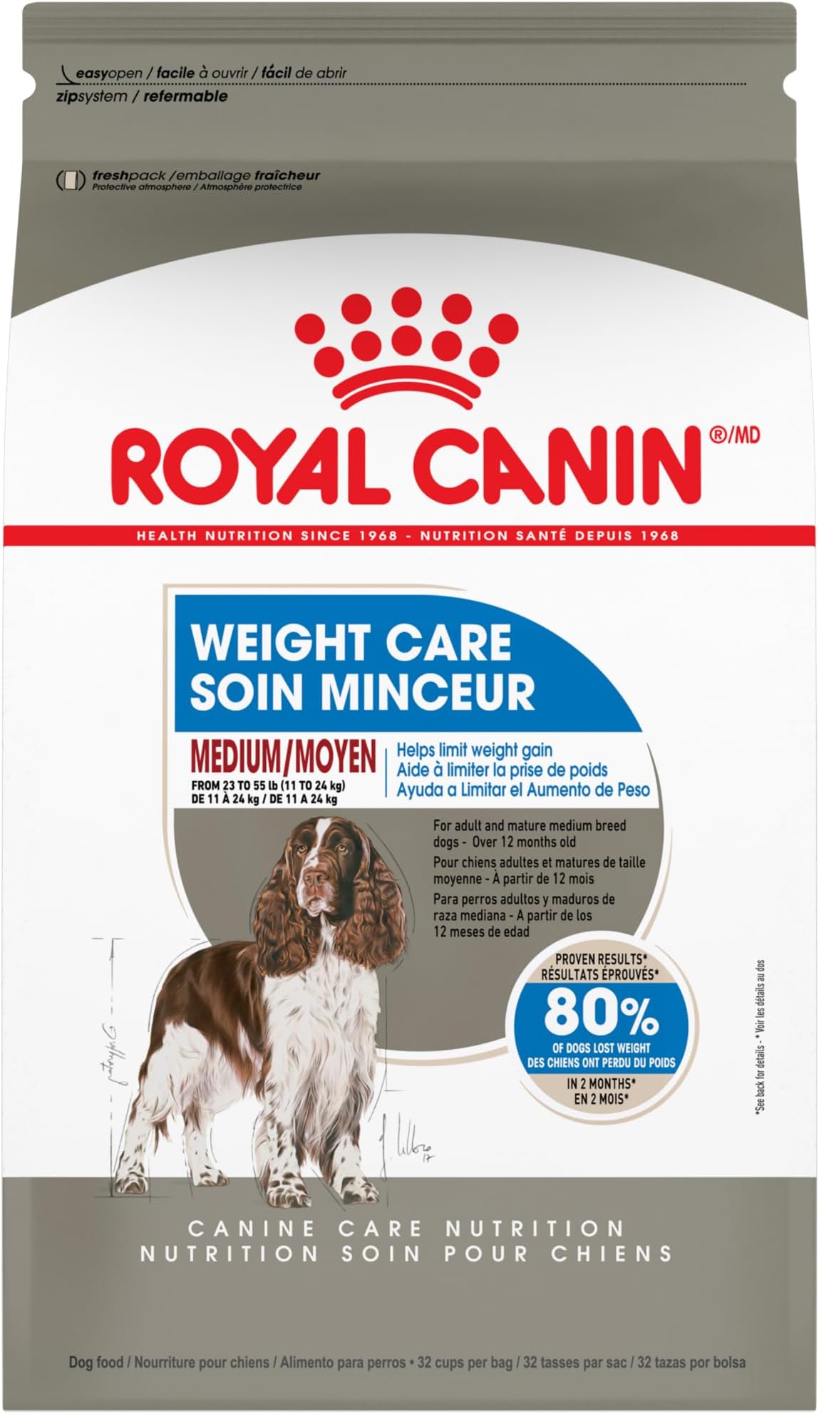 Canine Care Nutrition Medium Weight Care Adult Dry Dog Food, 30 lb Bag