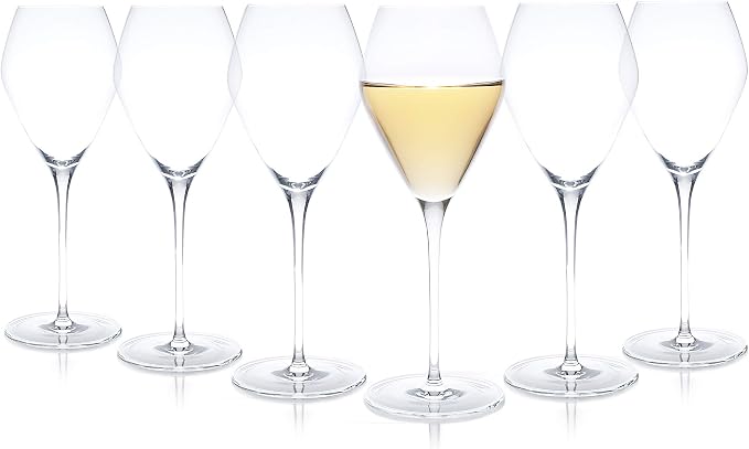 Grassl Champagne Glass, Hand-Blown Crystal Champagne Glasses, Set of 6