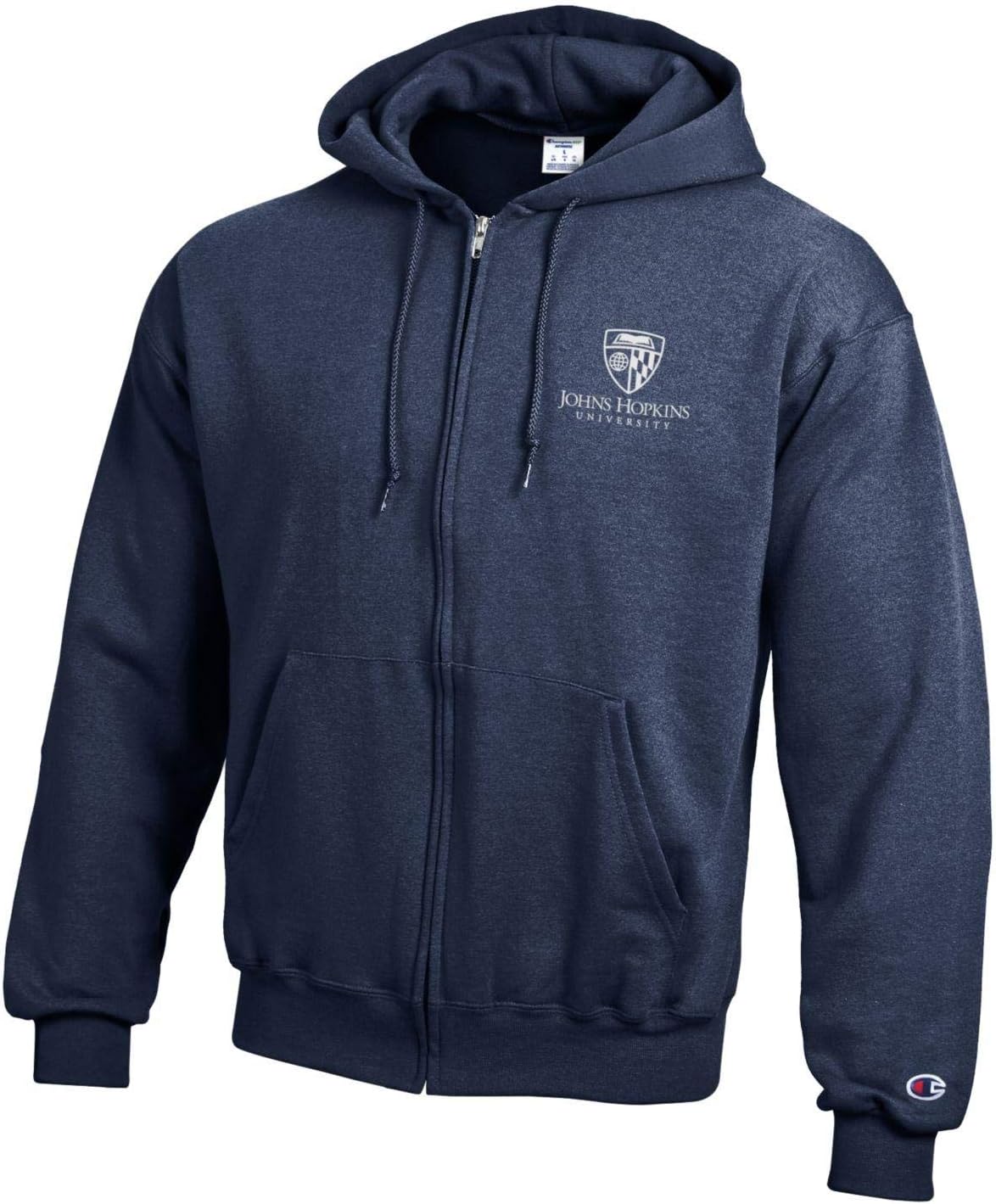Johns Hopkins University Full Zip Sweatshirt Hoodie