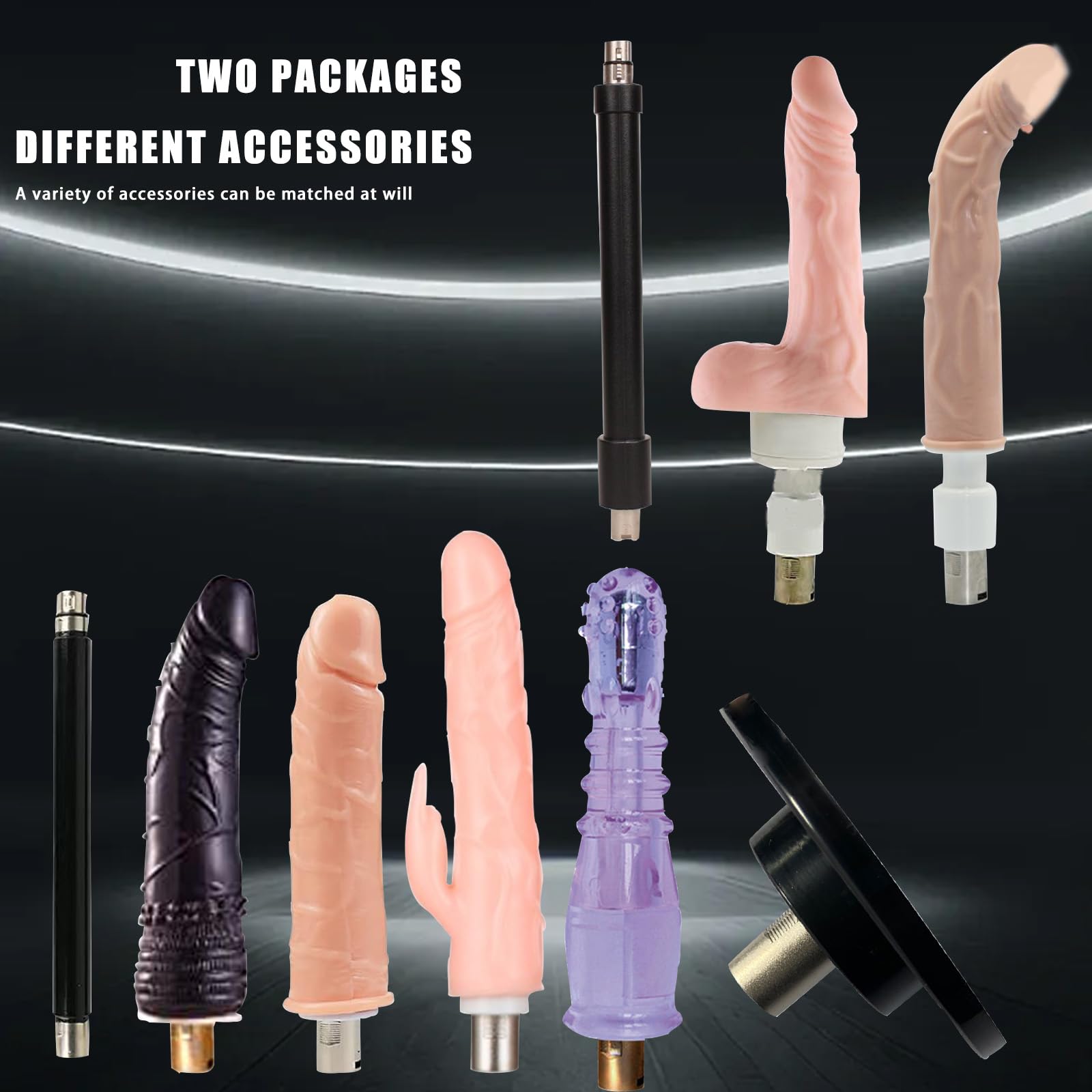 AMAZBEE Upgrade Macchina Del Sesso 12 Funzione Di Spinta Modalità Di Dildo Anale Vibratore Giocattoli Push In Macchina Automatica Del Cazzo Adatto Per Coppie E Uso Masturbazione Solista (Six-PCS)