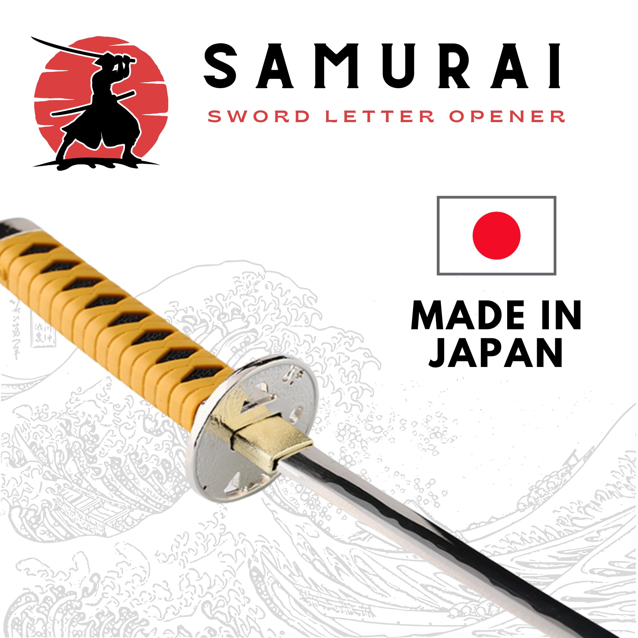 Samurai Katana Letter Opener with Display Stand