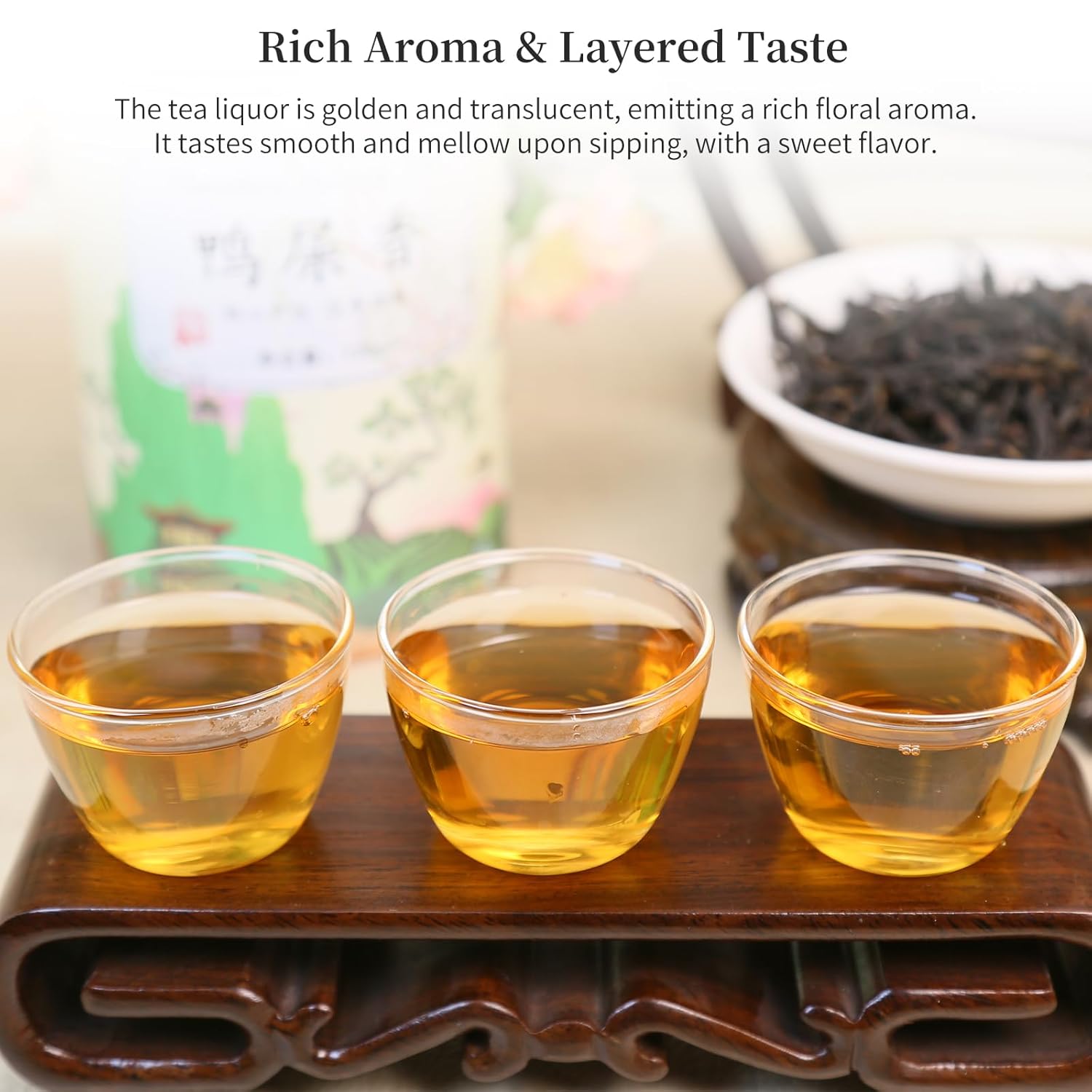Yuexi Phoenix Oolong Tea Loose Leaf Ya Shi Xiang Dancong Tea Loose Leaf 4.23oz/120g Top-grade Chaozhou Phoenix Mountain Tea Rich Flavor