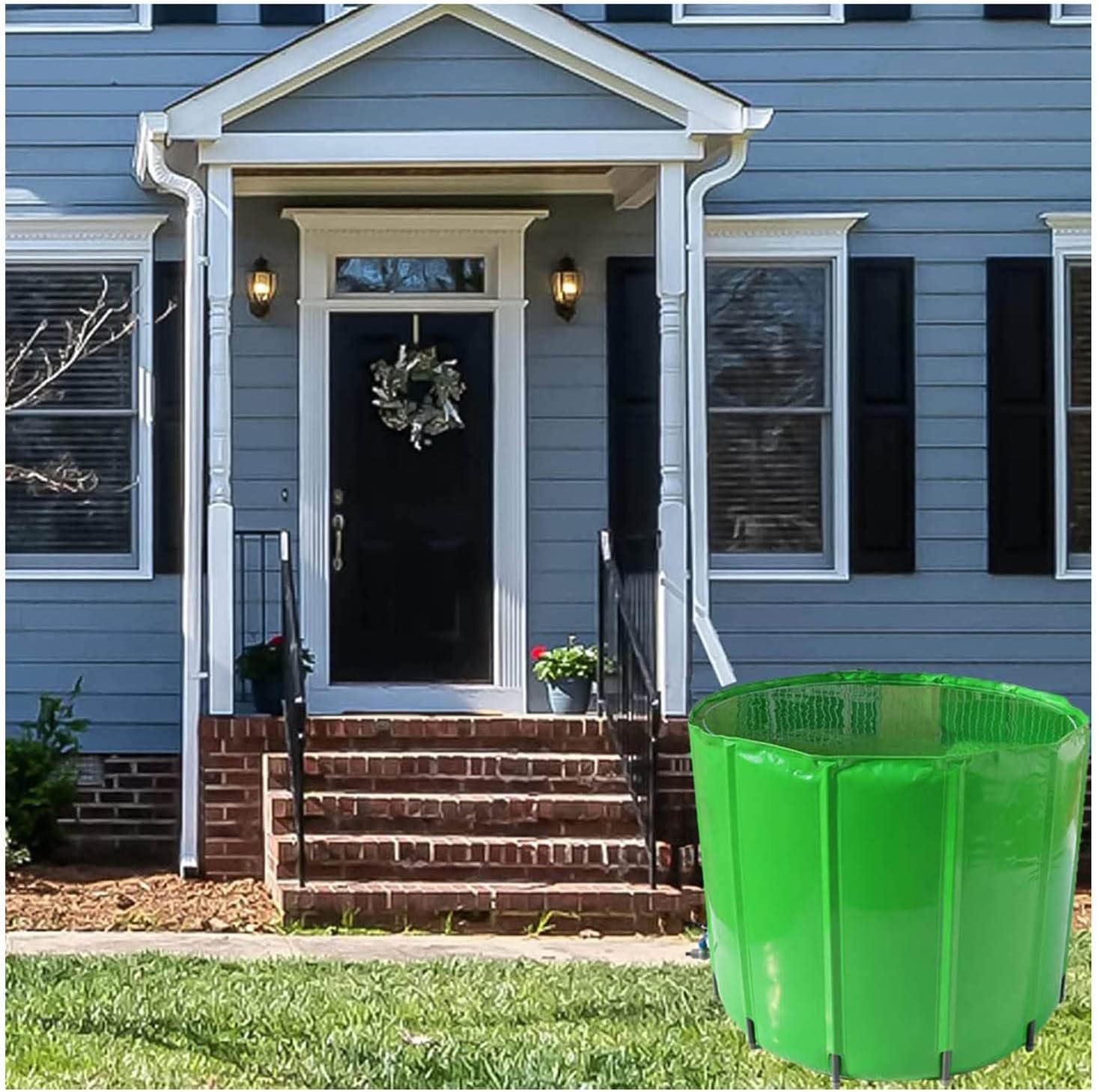 264gal Water Catcher Container with Filter, Rain Barrel Collapsible ...