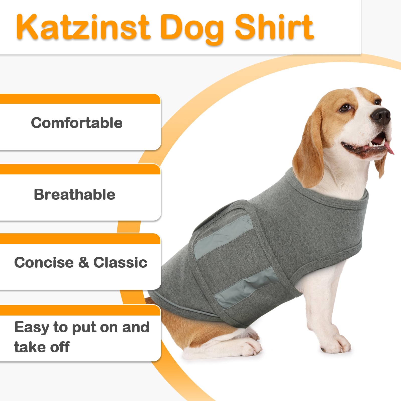 Cane Ansia Cappotto Pet Stress Relief Shirt Traspirante Cane Gilet sedativo Separato per Cane Comfort