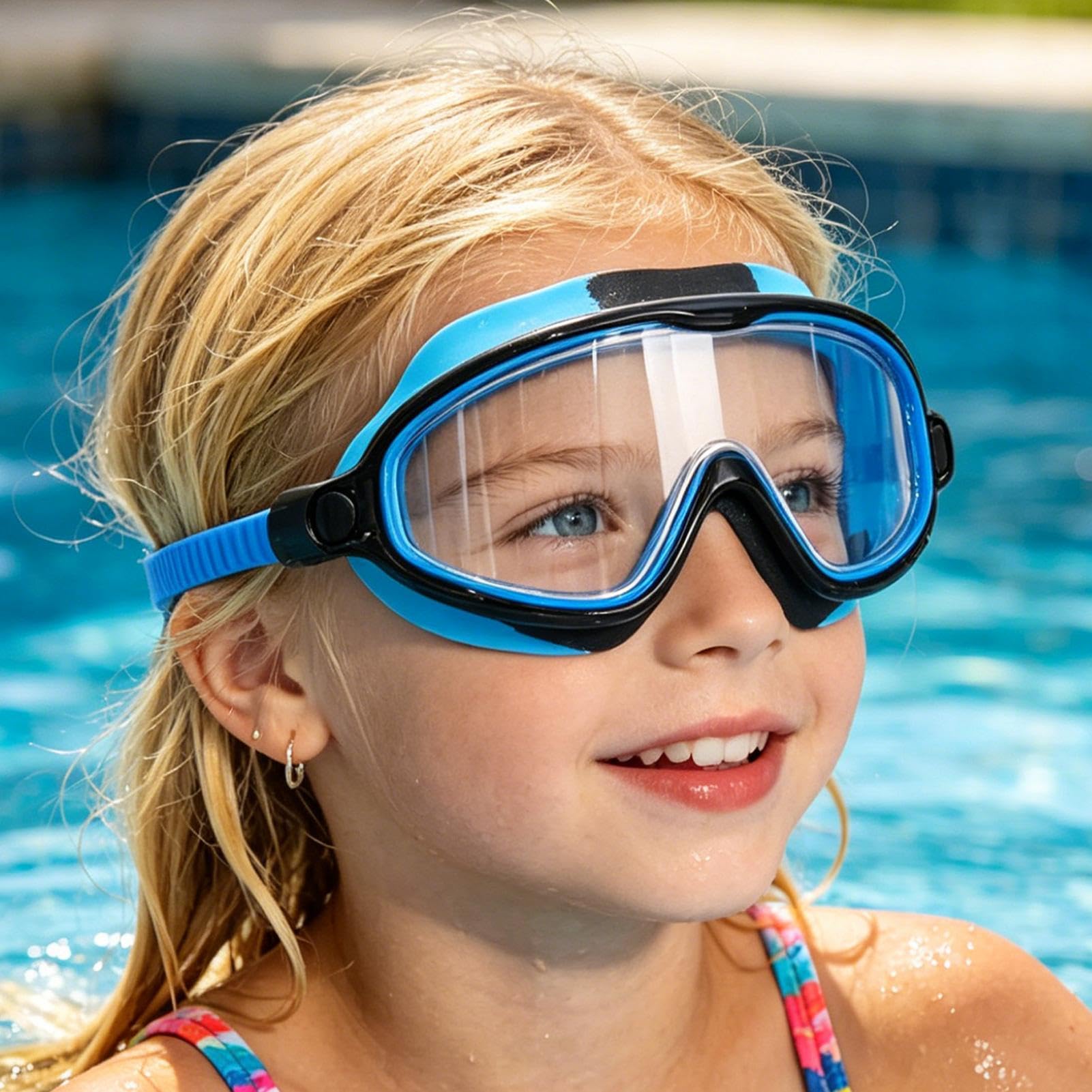 Occhiali Da Nuoto Per Bambini Ampia visuale occhiali impermeabili clip naso | Occhiali Nuoto Piscina Mare Allenamento Subito Sport Acquatici Esterni
