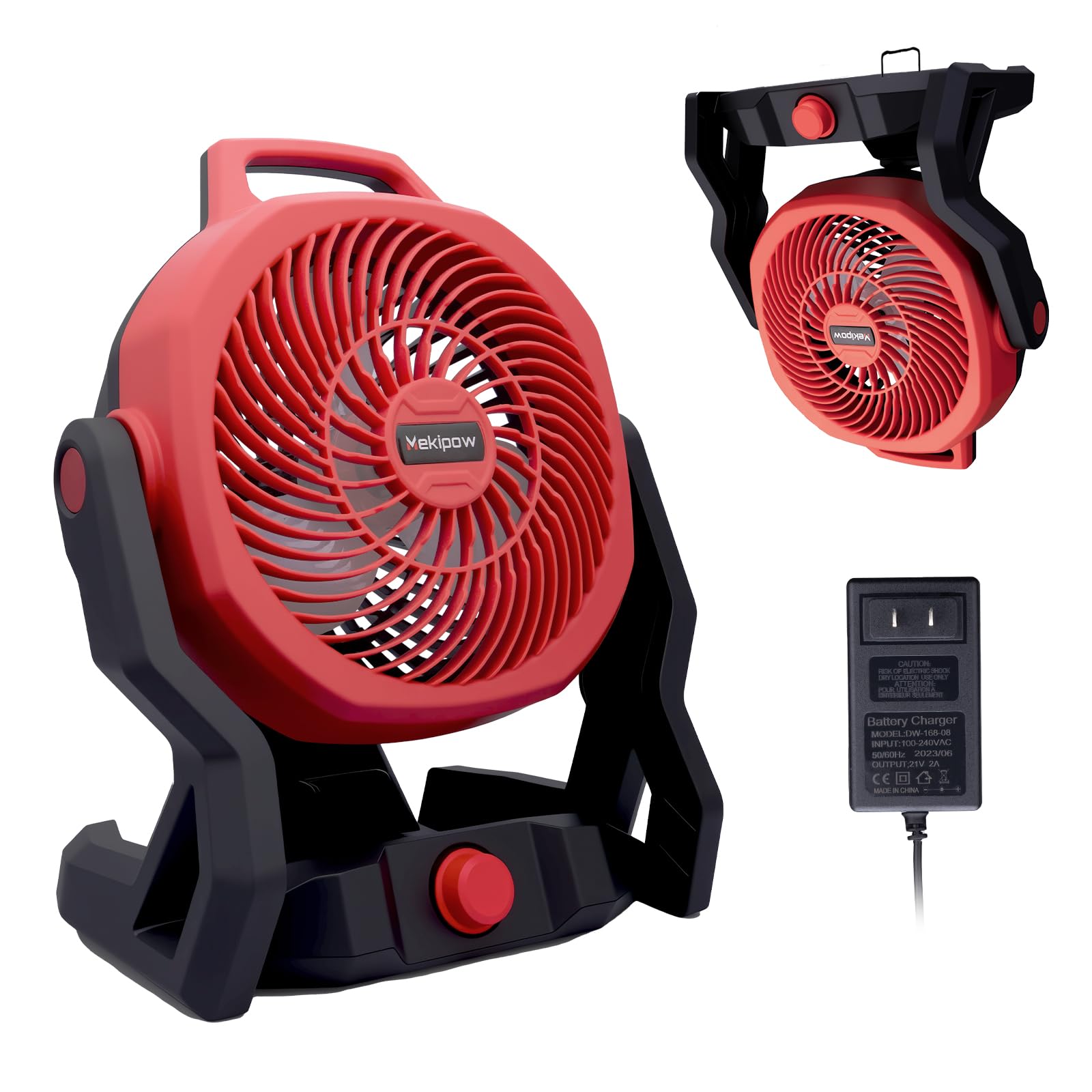 Ventilateur de chantier sans fil pour batterie Milwaukee 18 V avec moteur sans balais 750 CFM