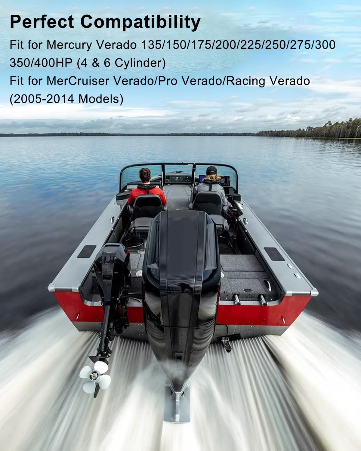 Thermostat with Housing Kit Compatible with Mercury Marine Verado 135-300 HP Outboard Motors Replaces 18-3631 8M0174561 892864T04