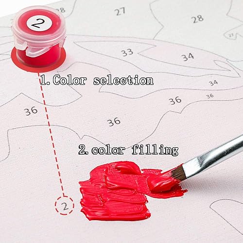 Miniatura 3 de FIYO Pintura personalizada por números para adultos, foto de bricolaje, personaliza pintura al óleo digital con tu propia imagen para decoración de