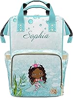 Vista 8 de Mochila de pañales de baloncesto con nombre, bolsa multifunción de gran capacidad para mamá, papá, unisex, niño y niña, Diseño 1, Mochilas Daypack