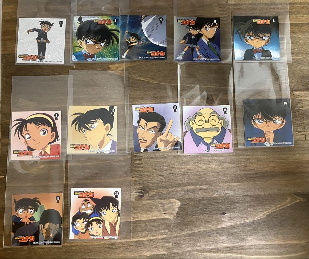 名探偵コナン　ひらめきパズルシール　非売品　人気柄　年代物　フルコンプ　超激レア 名探偵コナン ひらめきパズルシール 非売品 人気柄 年代物