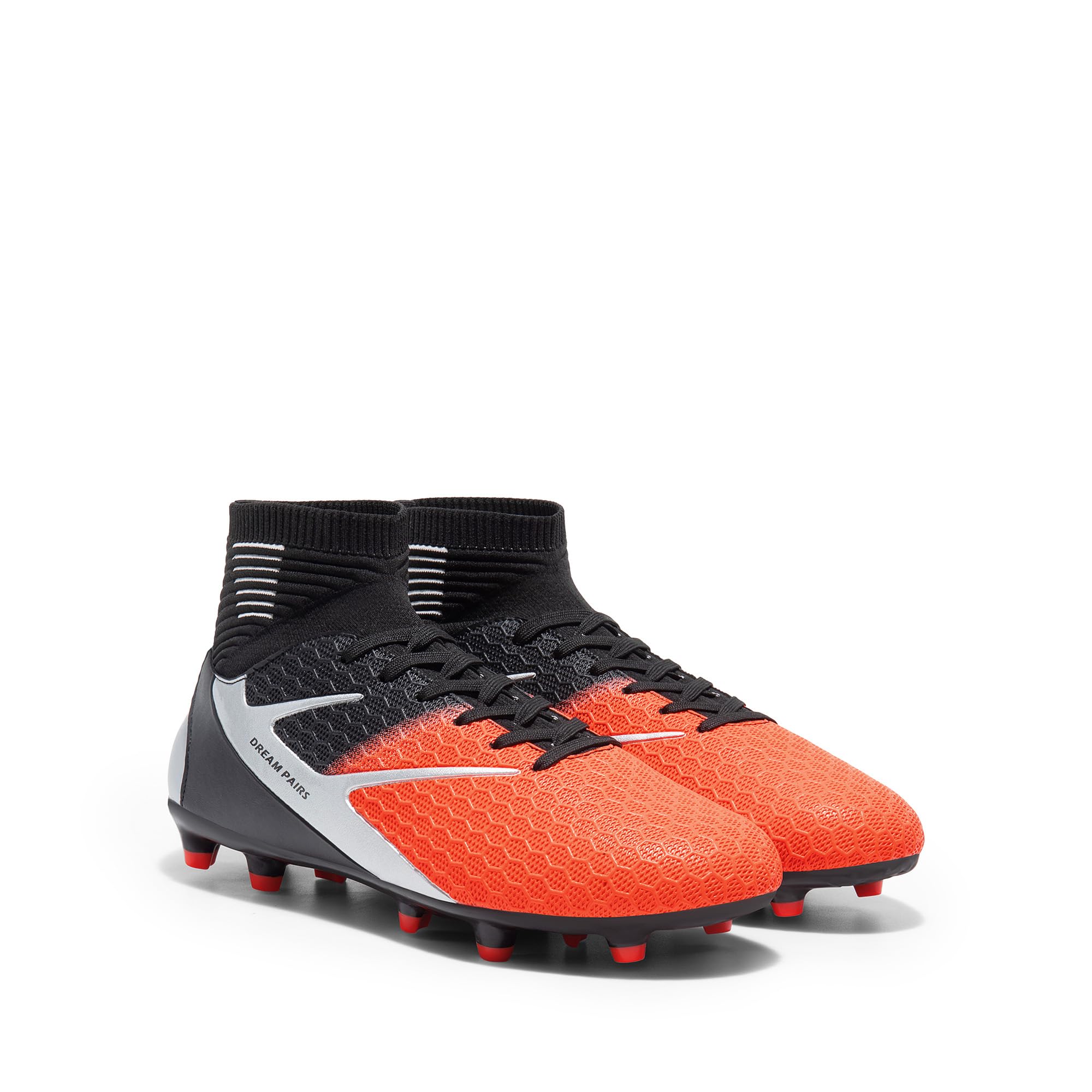 DREAM PAIRS Chaussures de Football pour Hommes Durable Chaussure Crampons Montantes à Lacets Stables et Accrocheuses SDSC2407M