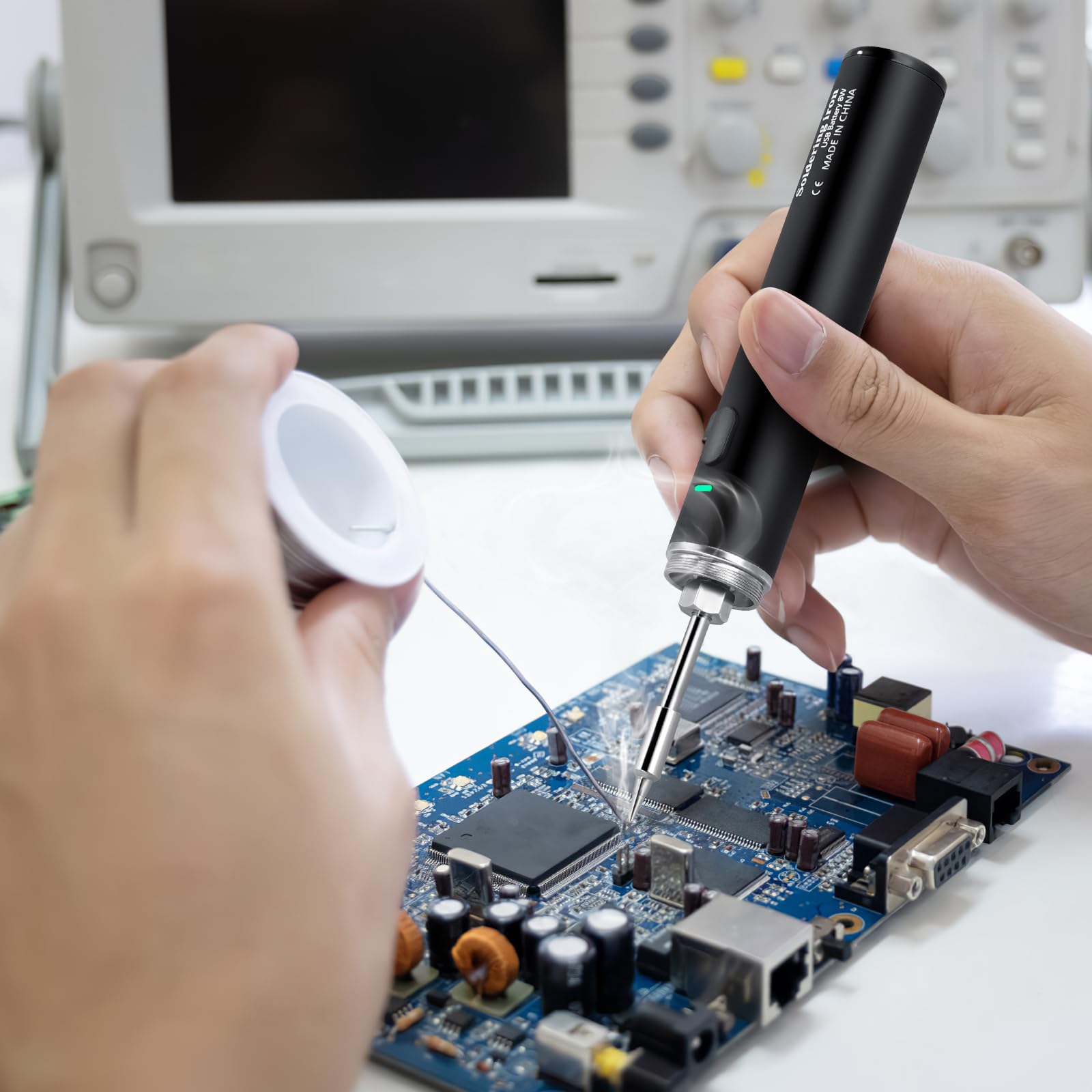 Saldatore A Batteria Ricaricabile Portatile 8W - Kit Saldatura A Stagno Senza Fili Con Accessori - Foto 2