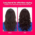 Conair Double Ceramic Curling Iron; 1 1/4-inch; White/Rose Gold | 1 ¼ In. Barrel with 30 Heat Settings for Medium to Long Hair, Loose Curls and Classic Waves, White/Rose Gold, CD702L