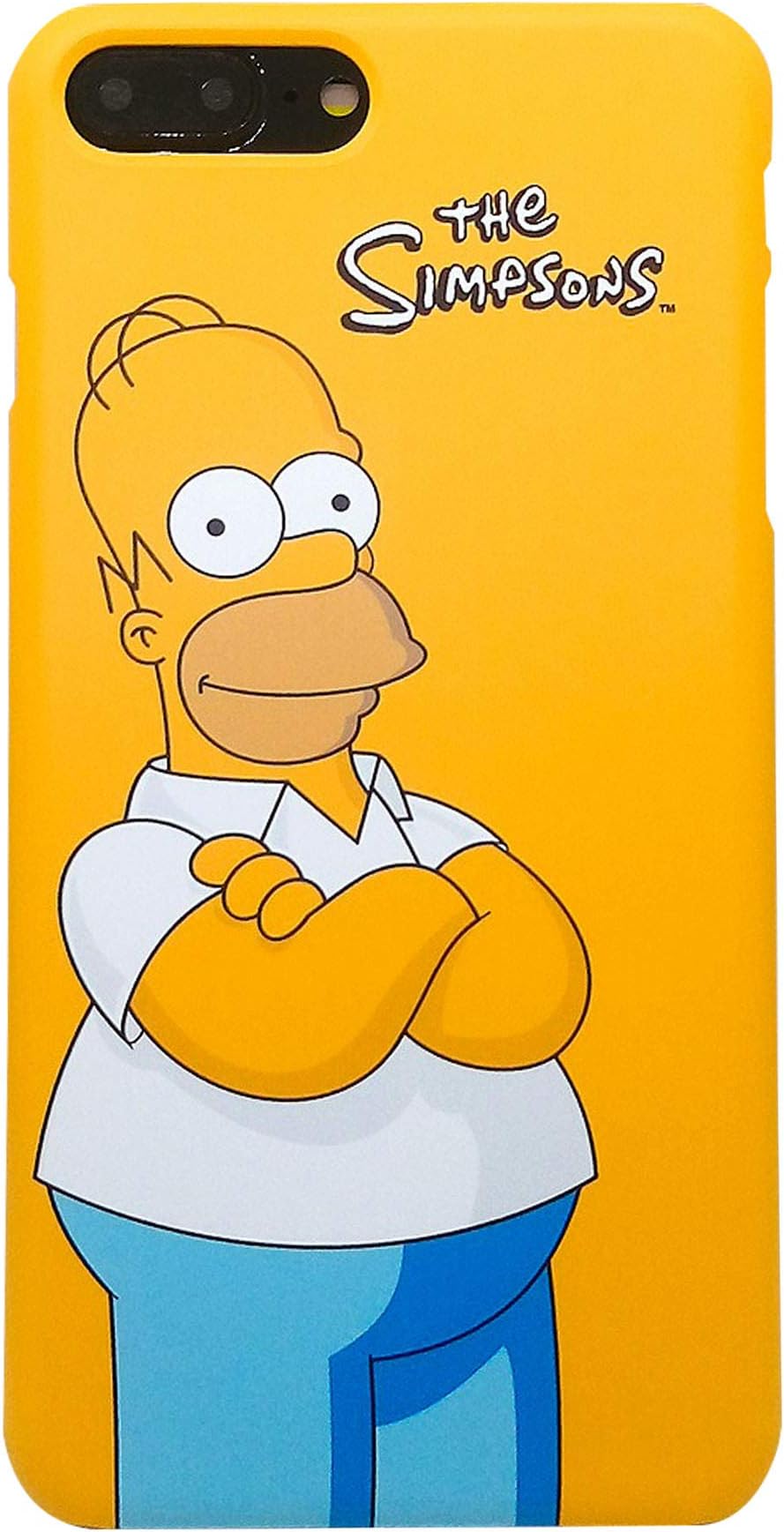 [iPhone 7 Plus / 8 Plus Slim Fit Case] Kubrick Cell Phone Hard Cover Animation Manga iPhone Case Anime Mobile Phone PC Case Simpson UV Coating (Homer Jay Simpson)