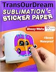 TransOurDream Iron on Heat Transfer Paper for Light T Shirts (10 Sheets 8.5x11, 3.0) Printable HTV Heat Transfer Vinyl for Inkjet & LaserJet Printer Iron On transfers for T Shirts (TRANS-L3-1-10) | transfer paper for fabrics,works for inkjet and lase