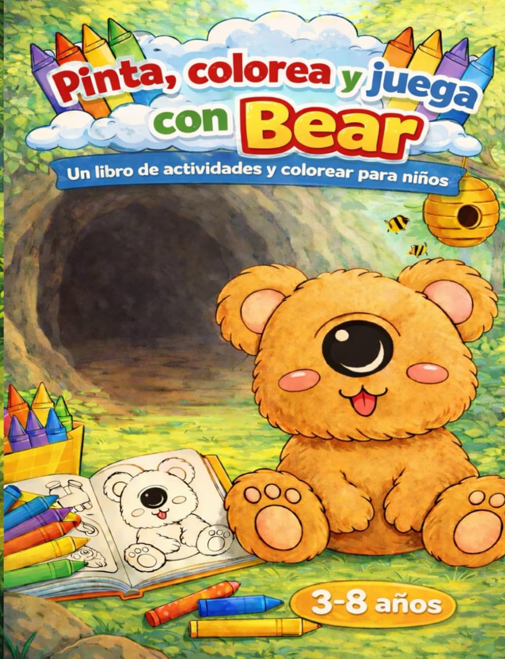 PINTA,COLOREA Y JUEGA CON BEAR.