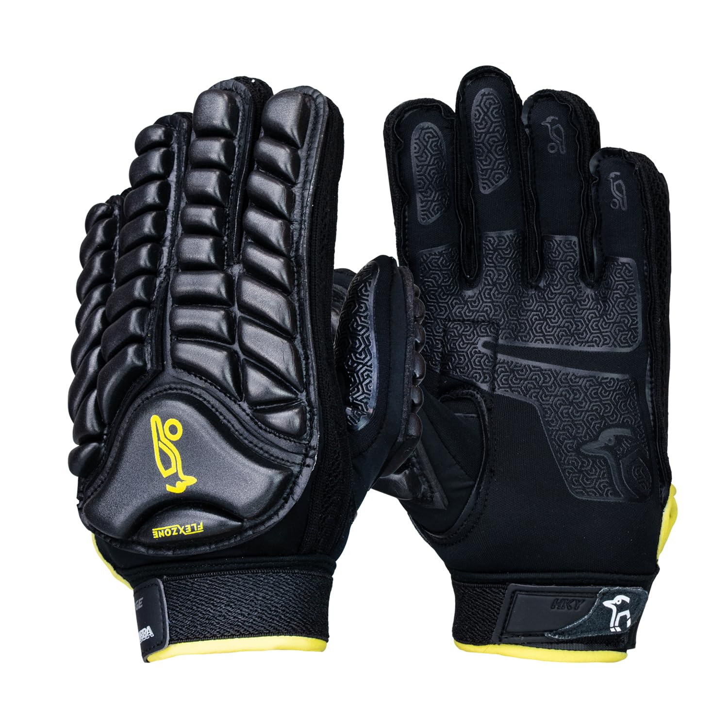 Kookaburra Siege Hockey Glove – Full Hand Protection, Rubberised Palm, Black - S L/H