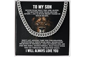 To My Son Cuban Chain Necklace from Dad, Son Necklace from Dad,...