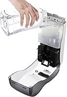 Vista 6 de San Jamar Clásico Perla Negra Set – Dispensador Híbrido de Jabón y Desinfectante (900 ml), Dispensador de Cubierta de Inodoro, y Dispensador