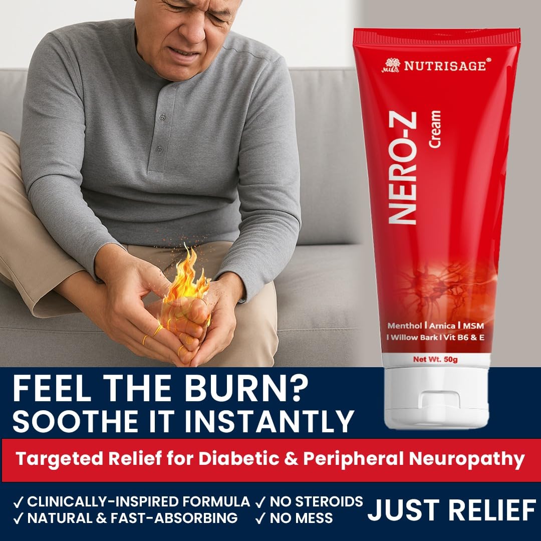 Neuropathy Combo for Nerve Pain Relief - 1 Nerve Support Formula Tablets + 1 Nero-Z Cream - Vitamin B1, B6, B12 and Alpha Lipoic Acid - Topical Cream and Daily Supplement — Amazon image 4