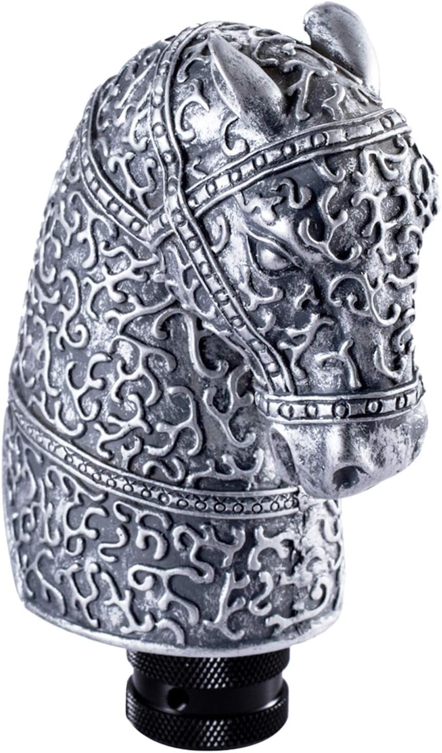 Bashineng Shift Knob Gear Stick Shifter Handle Shifting Lever Transmissions Fit Most Manual Automatic Cars Truck SUV Vehicles (Silver)