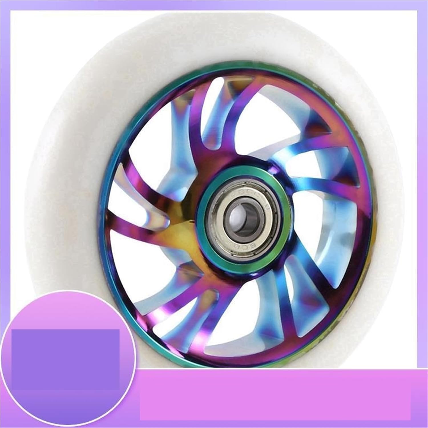 2Pcs 110Mm Scooter Wheels Replacement Accessories Aluminum Wear-Resistant PU Stunt Parts