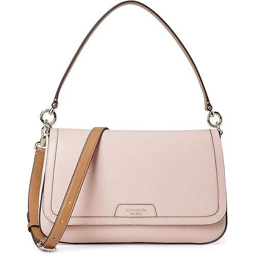 kate spade new york Hudson Pebbled Leather Flap Shoulder Bag
