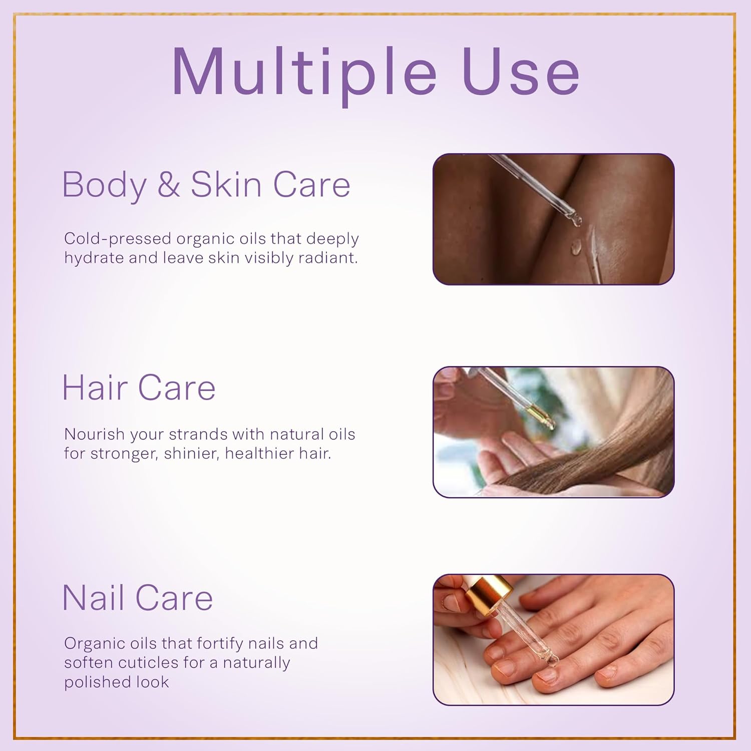 SAFA Lavender Oil - Multi Purpose Essential Body Oil – After Shower Body Oil – Pure Organic Lavender Oil for Face, Hair & Nails- Long Lasting Fragrance – Ideal Gift for Women - Alc Free (4 Fl Oz)