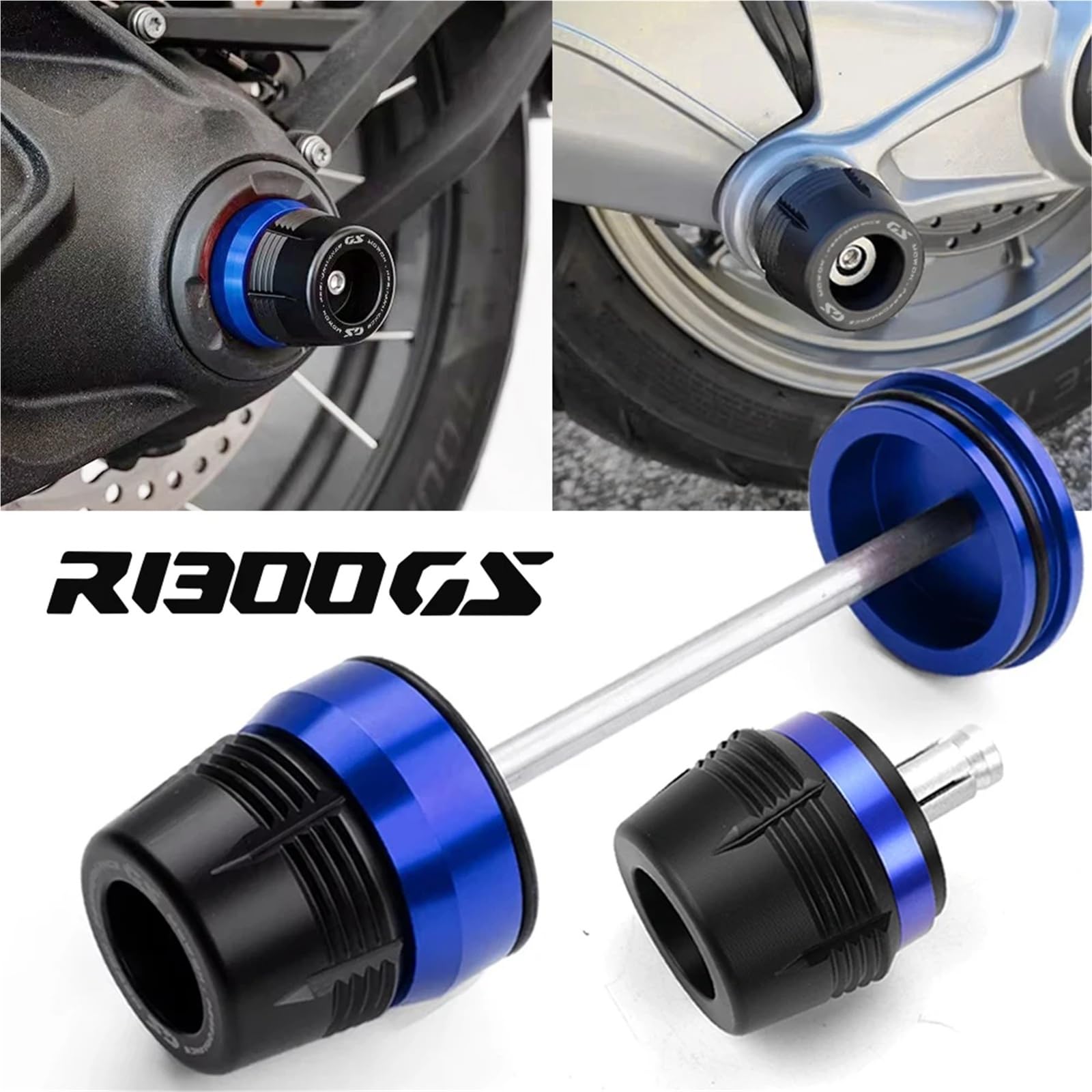 Boîtier D'entraînement Final De Moto, Cardan, Essieu De Roue Arrière, Curseur De Collision Adapté À La BMW R 1300 R1300 GS 1300GS GS1300 2023 2024 2025(B-Blue)