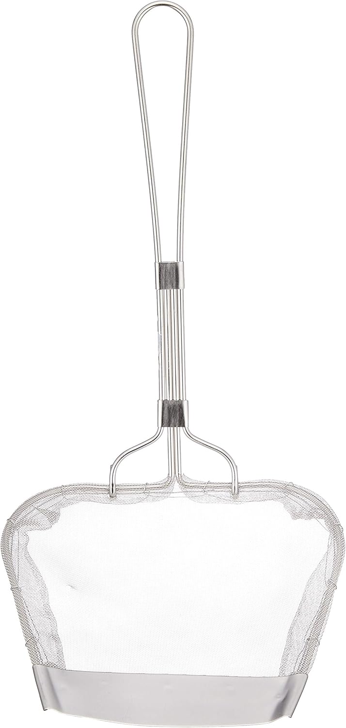 シンドー 18-8 Hand Mesh Type Square Fried Medium