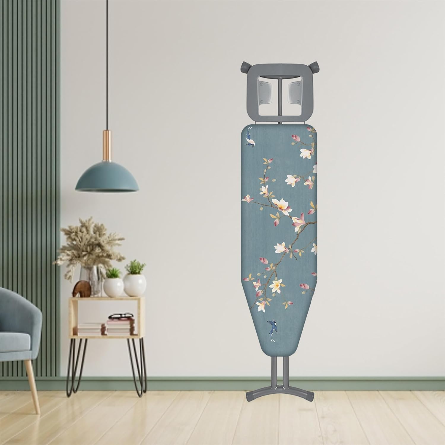 Extra Large Replacement Ironing Board Cover, 61.8x22.8 Inches, Drawstring Design for Easy Adjustment and Installation, Heavily Padded Ironing Board Cover with Scorch Resistant Pads