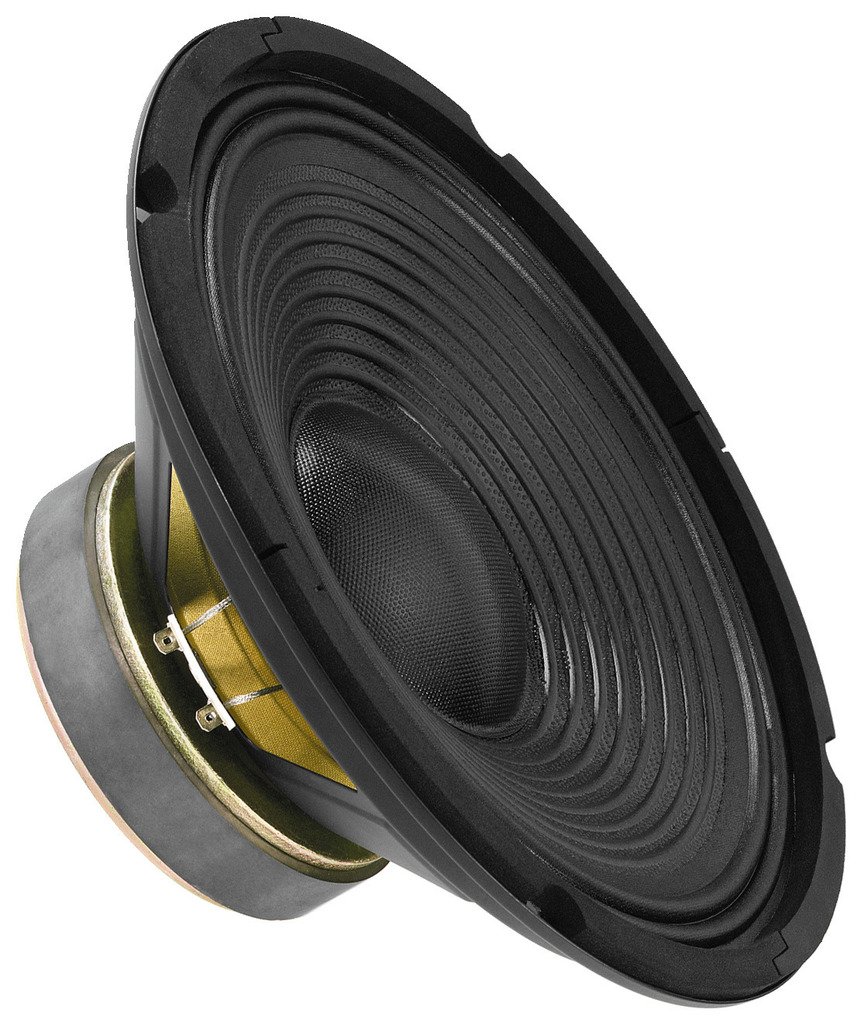 MONACOR SP-252PA Universal-Tiefmitteltöner, kompakter Lautsprecher-Treiber für Tiefmittelton-Anwendungen in smarter Zweiwege-Konstruktion, in Schwarz