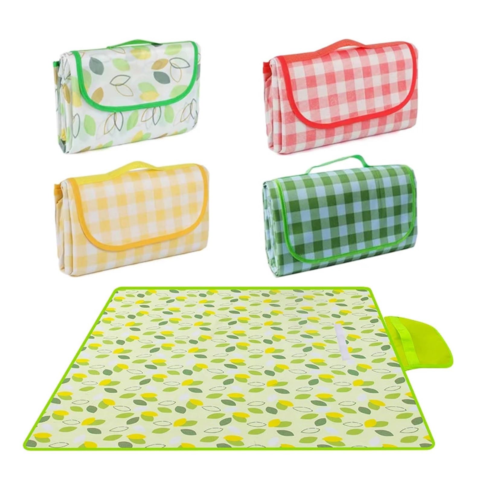 Tappetino da picnic impermeabile, portatile, per campeggio, a prova di umidità, per spiaggia e prateria, perfetto per picnic in famiglia e gite primaverili