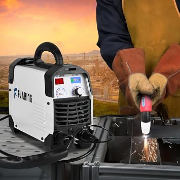 FLARING Plasma Cutter,65 Amp Plasma Cutter Machine 120V 240V 4/5 (20mm) Max Cutting 1/2 (12.7mm) Clean Cut IGBT High Frequency Inverter Touch ARC Plasma Cutter with Consumable Set Update 5th FC650D