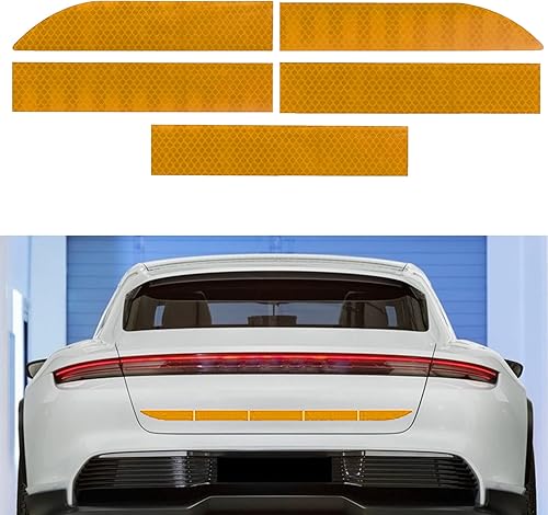 Adhesivos reflectantes fuertes a rayas, impermeables, autoadhesivas, calcomanías reflectantes para parachoques de automóvil, calcomanías